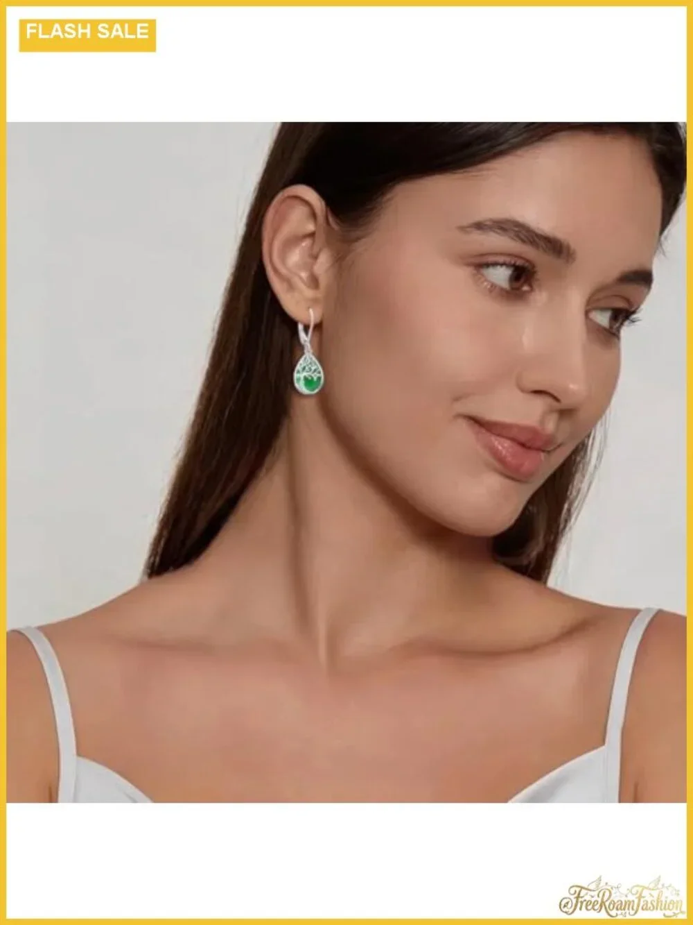 S925 Sterling Silver Tree of Life Drop Dangle Earrings for Women Leverback